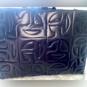 Never worn quilted black large moose knuckle bag